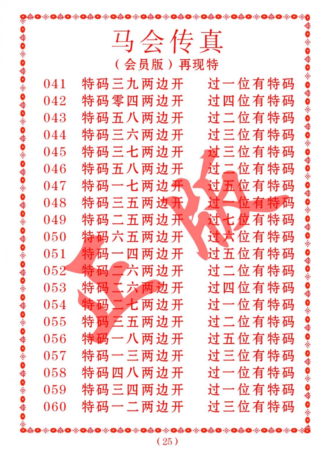 049期马会传真[图]