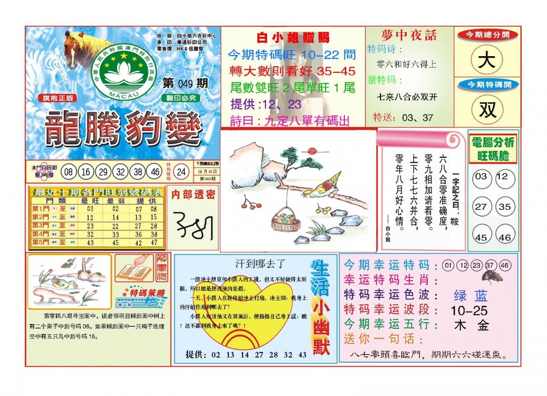 049期龙腾豹变[图]