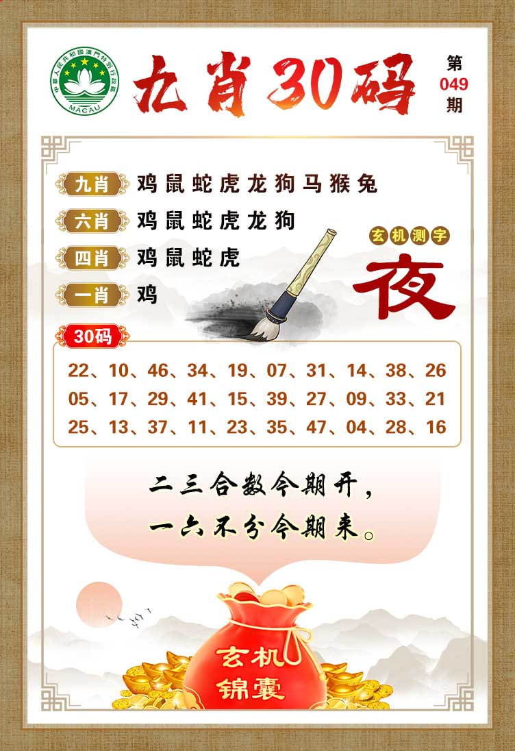 049期九肖30码[图]