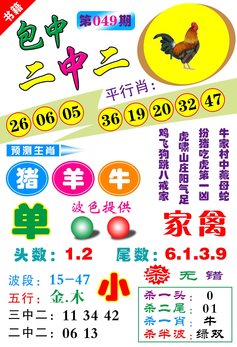 049期澳门预测生肖[图]