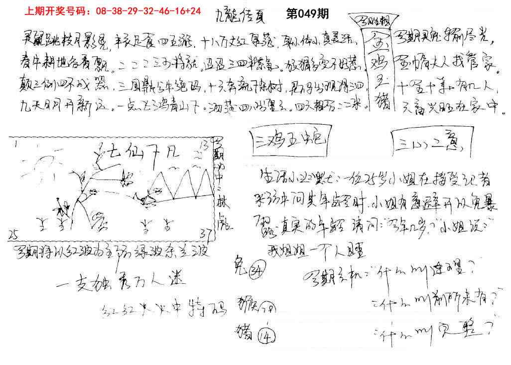 049期手写九龙内幕[图]