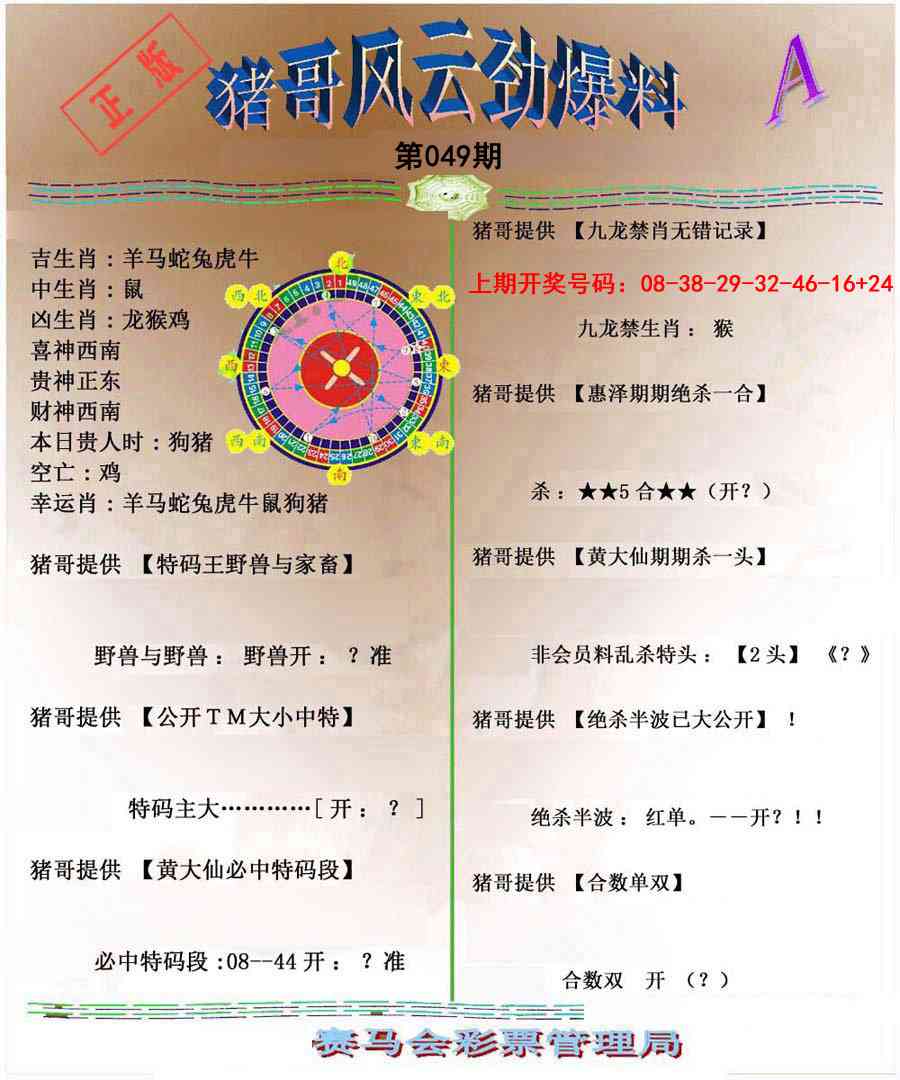 049期猪哥风云劲爆料A[图]