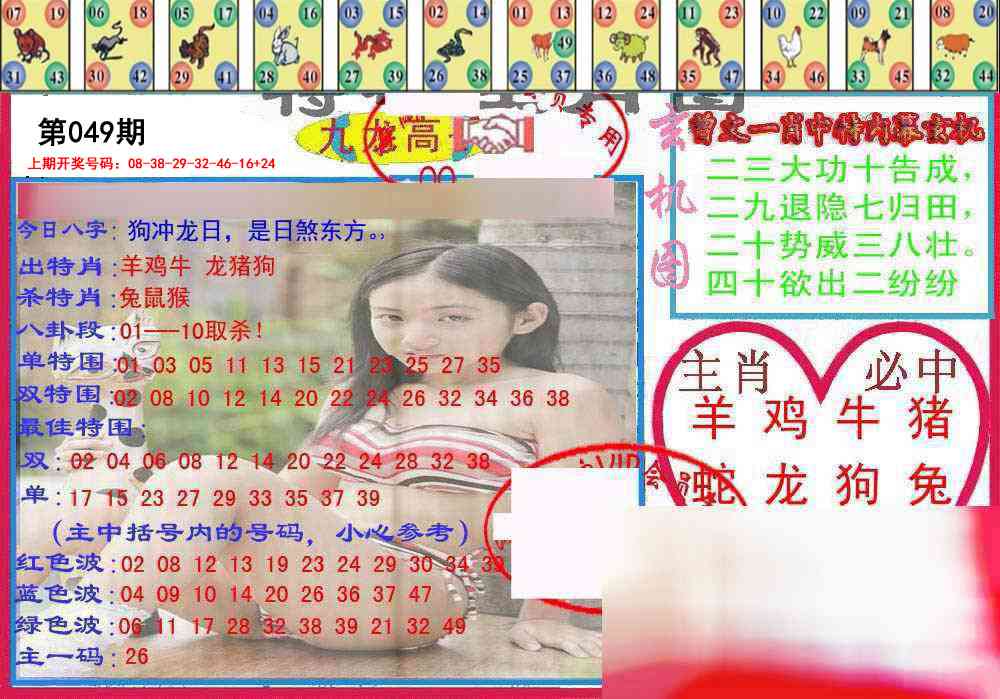 049期特码生肖图[图]