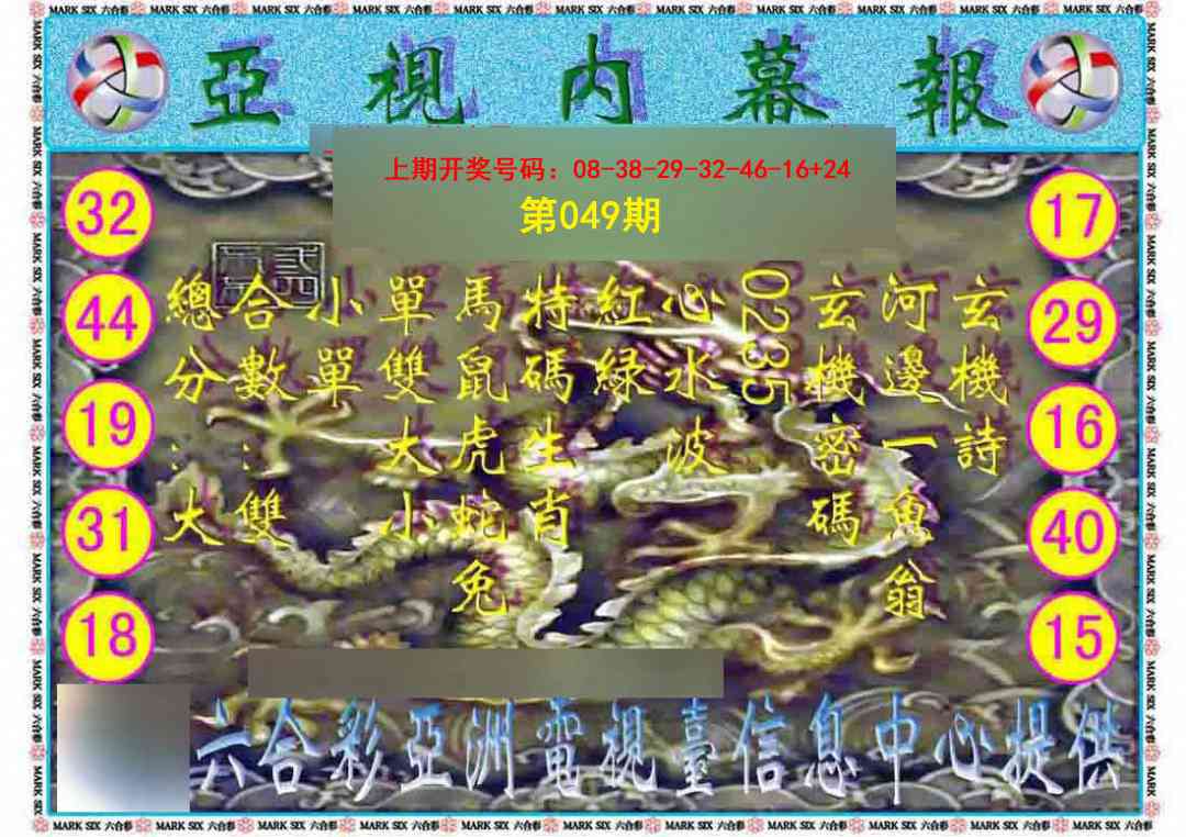 049期亚视内幕报[图]