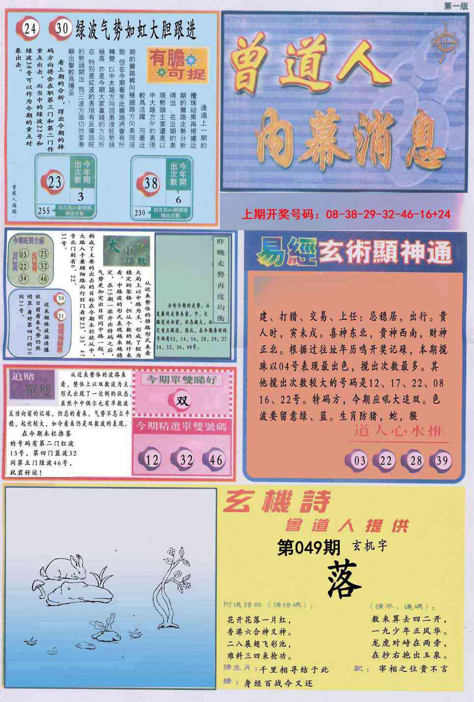 049期曾道人内幕消息A[图]