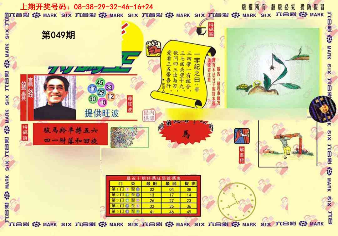 049期心水特码(信封)[图]