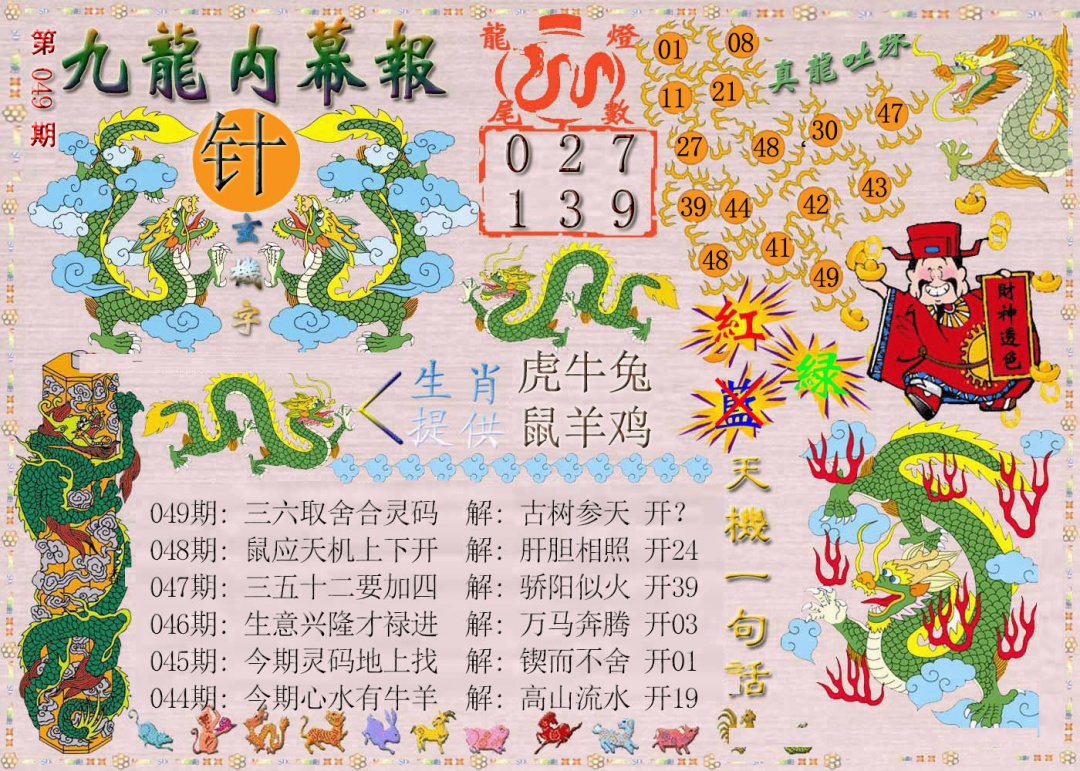 049期九龙内幕报[图]