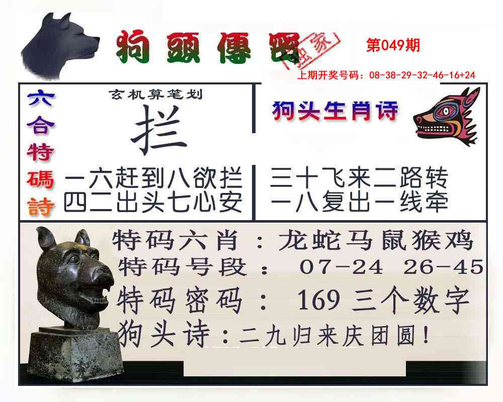 049期狗头传密[图]