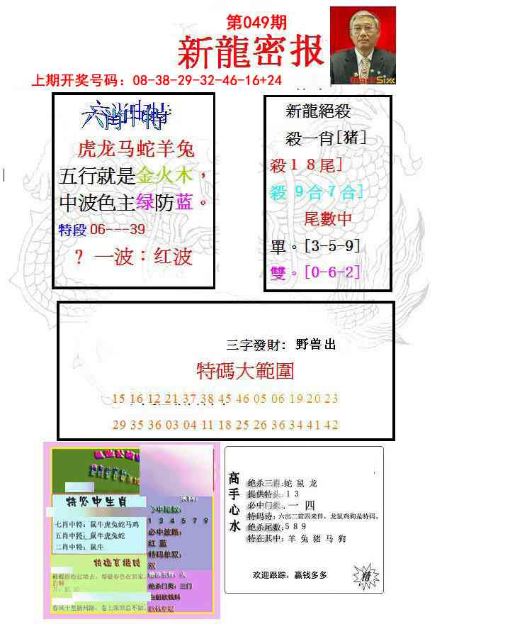 049期新龙密报[图]
