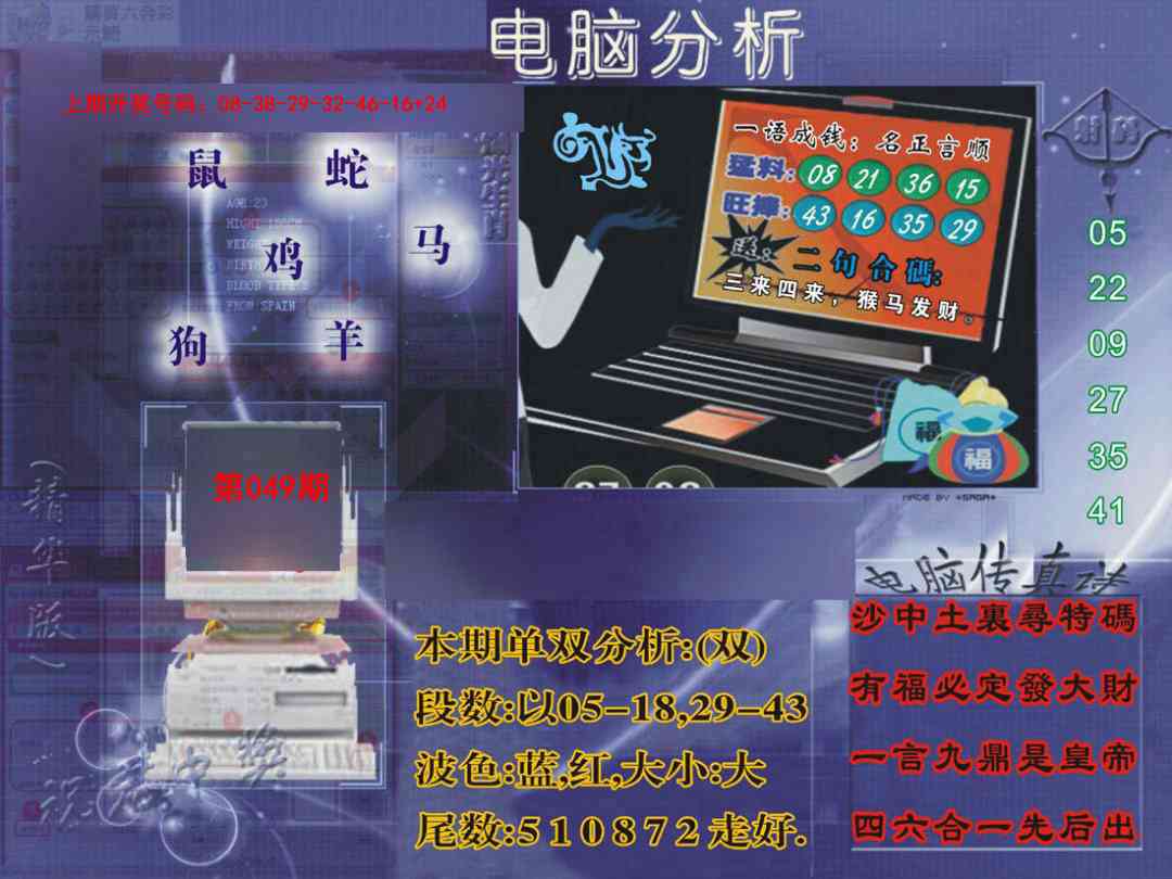 049期正版电脑分析贴士報[图]