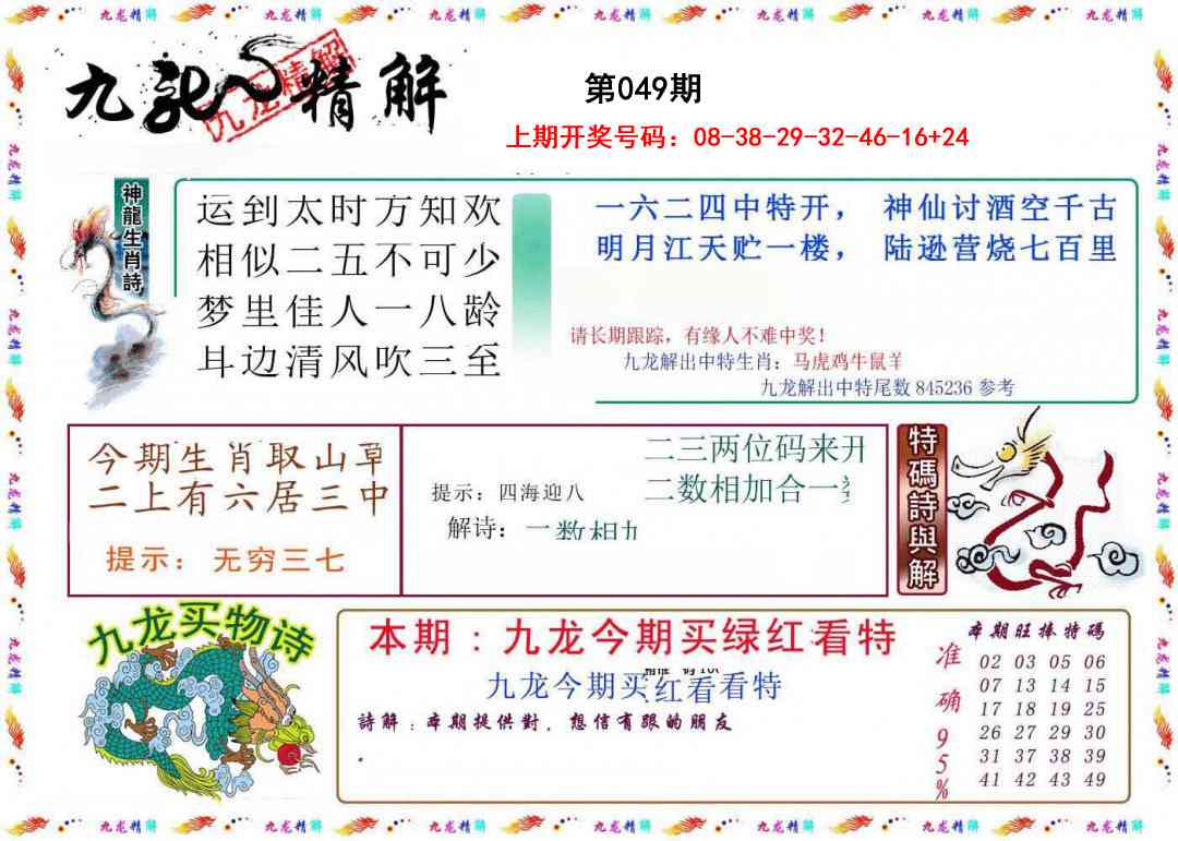 049期九龙精解[图]