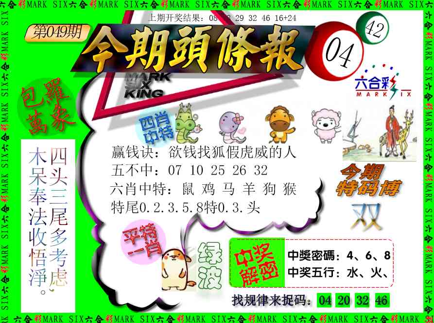 049期今期头条报[图]