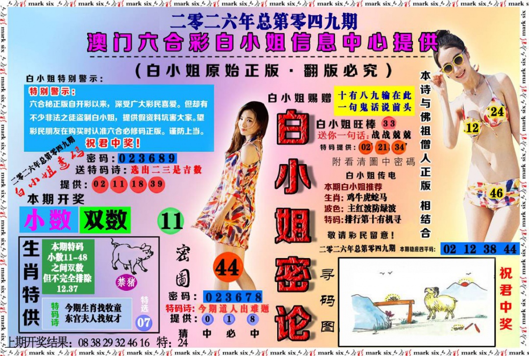 049期白小姐密论[图]