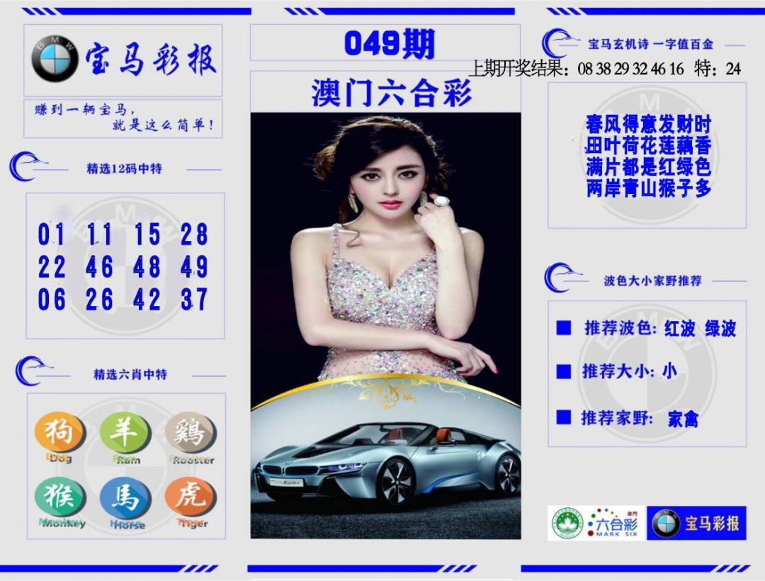 049期宝马彩报[图]