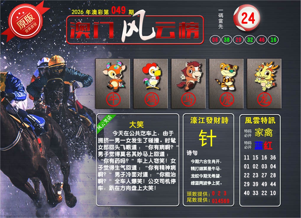 049期澳门风云榜[图]