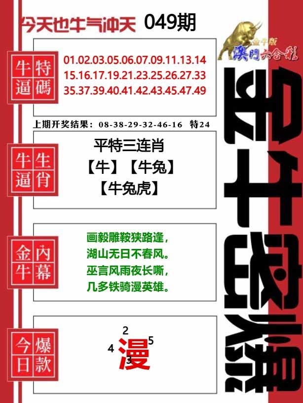 049期金牛密爆[图]